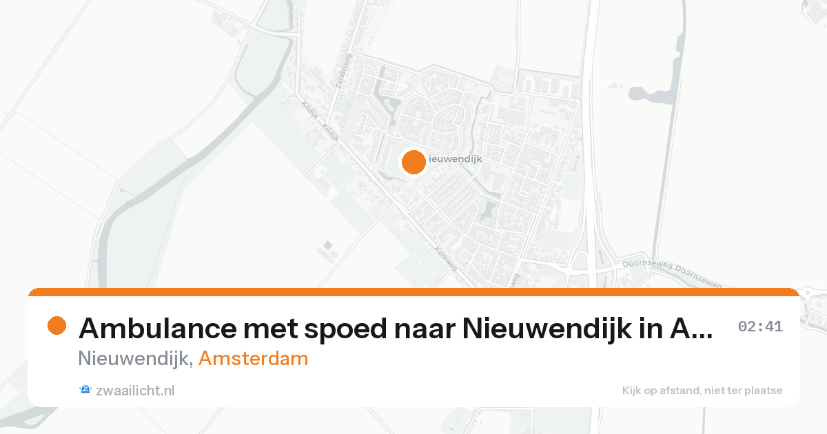 Ambulance met spoed naar Nieuwendijk in Amsterdam — 24 aug 2026