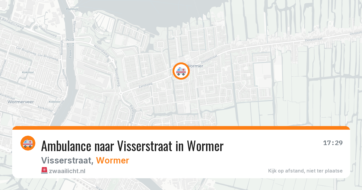 Ambulance naar Visserstraat in Wormer — 25 jun 2026