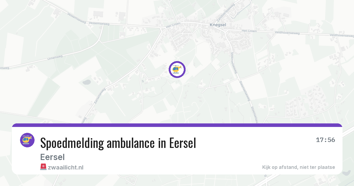 Spoedmelding ambulance in Eersel — 21 feb 2026