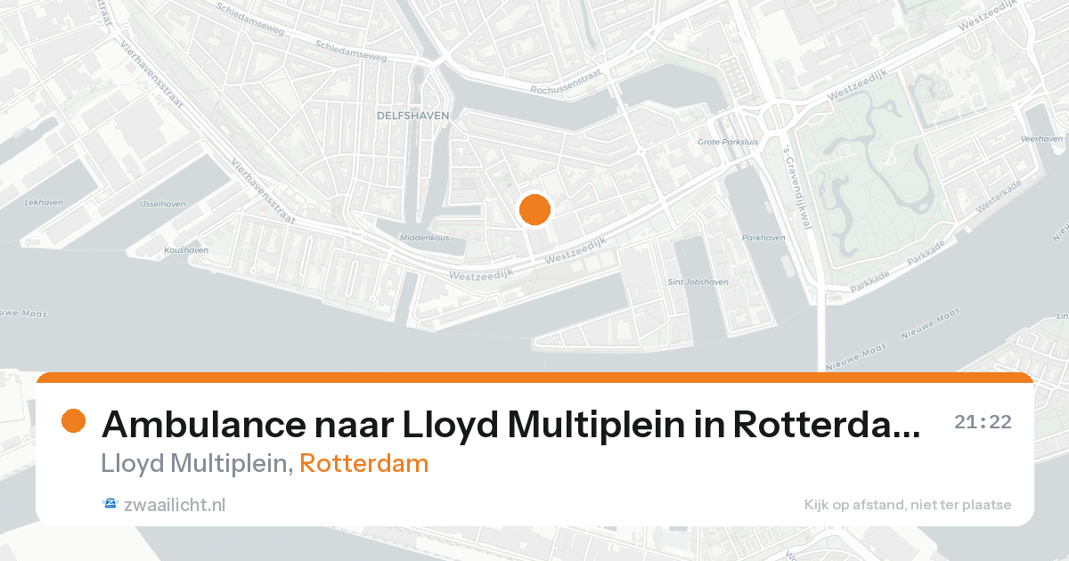 Ambulance naar Lloyd Multiplein in Rotterdam — 16 aug 2026
