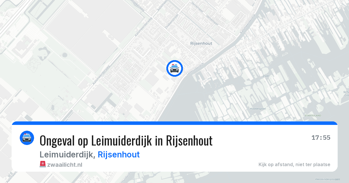 Ongeval op Leimuiderdijk in Rijsenhout — 31 jul 2026