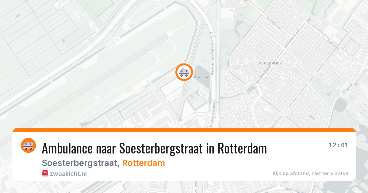 Ambulance naar Soesterbergstraat in Rotterdam — 13 mei 2026