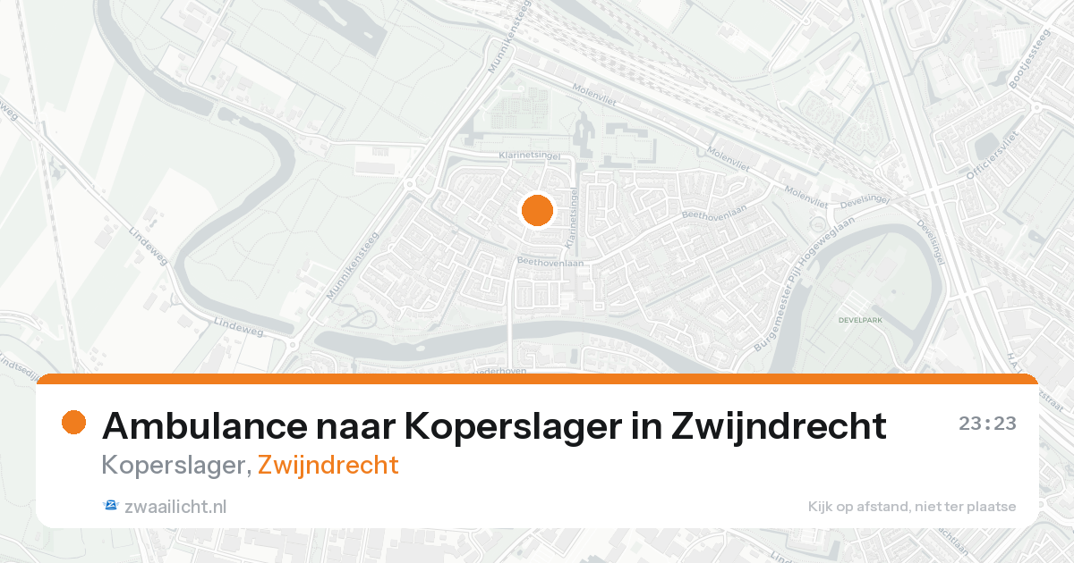Ambulance naar Koperslager in Zwijndrecht — 16 aug 2026