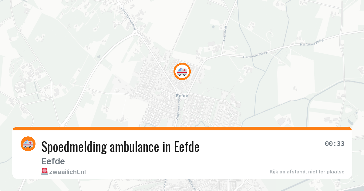 Spoedmelding ambulance in Eefde — 13 jul 2026