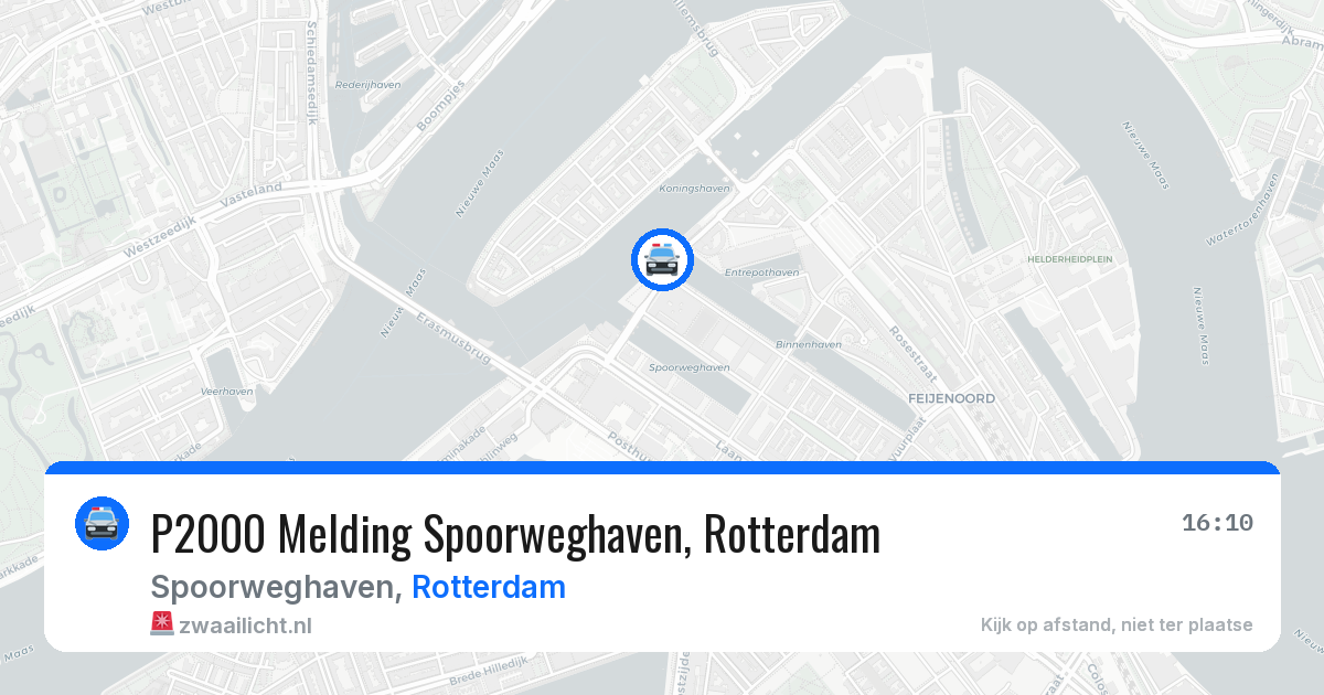 P2000 Melding Spoorweghaven, Rotterdam — 25 apr 2026