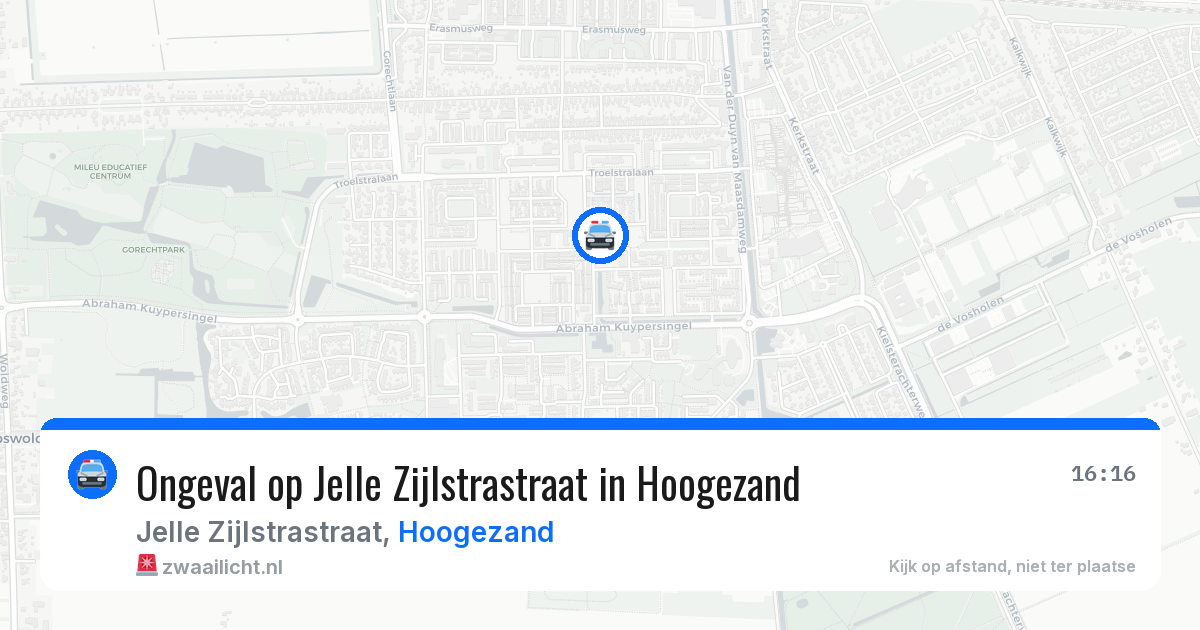Ongeval op Jelle Zijlstrastraat in Hoogezand — 7 mei 2026