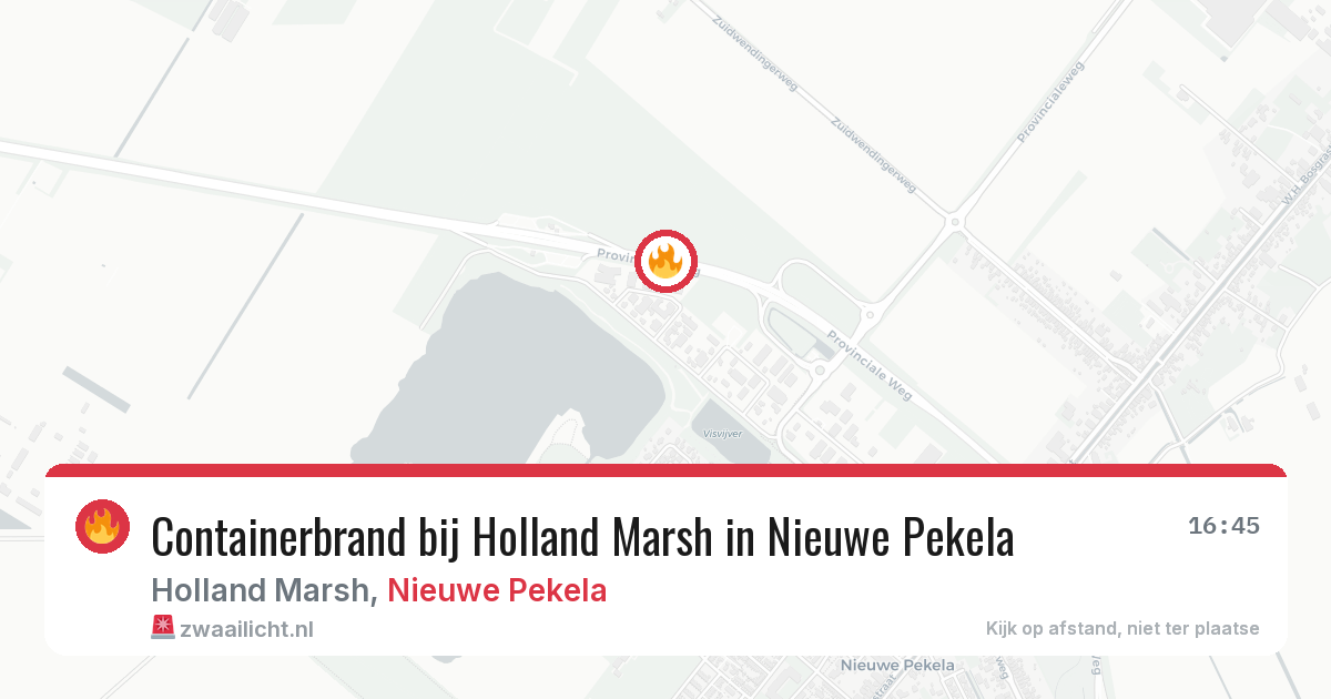 Containerbrand bij Holland Marsh in Nieuwe Pekela — 30 jan 2026
