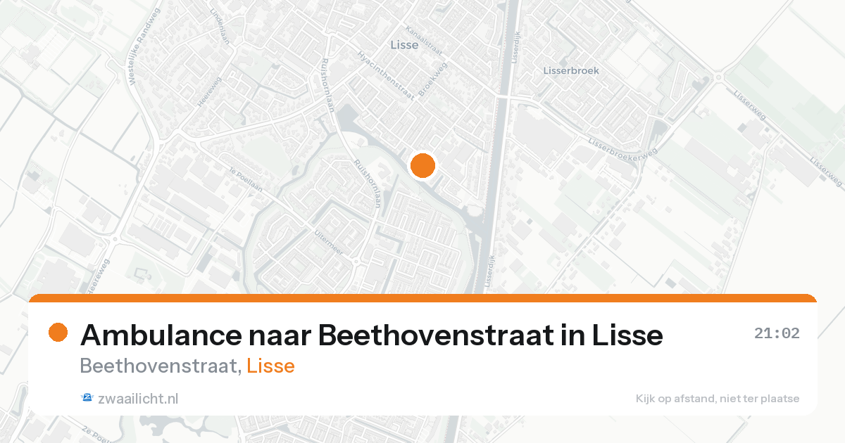 Ambulance naar Beethovenstraat in Lisse — 31 jan 2026