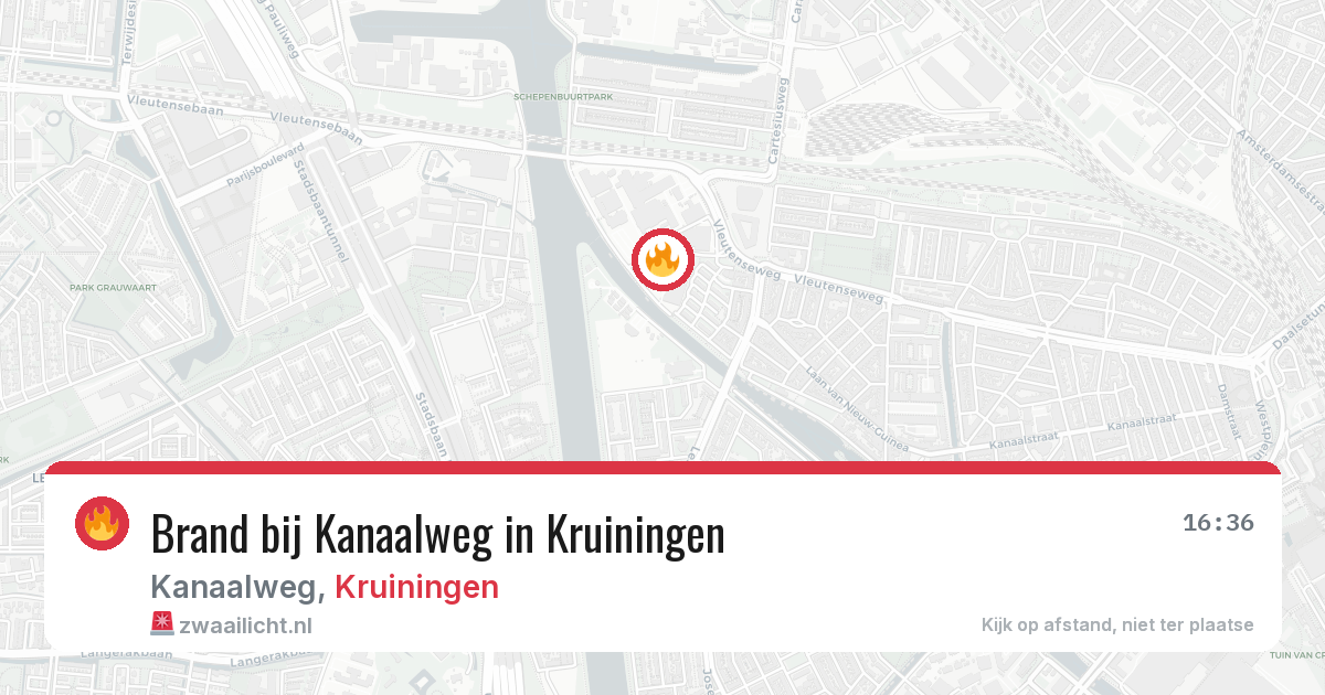 Brand bij Kanaalweg in Kruiningen — 6 aug 2026