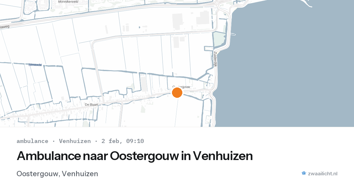 Ambulance naar Oostergouw in Venhuizen — 2 feb 2026