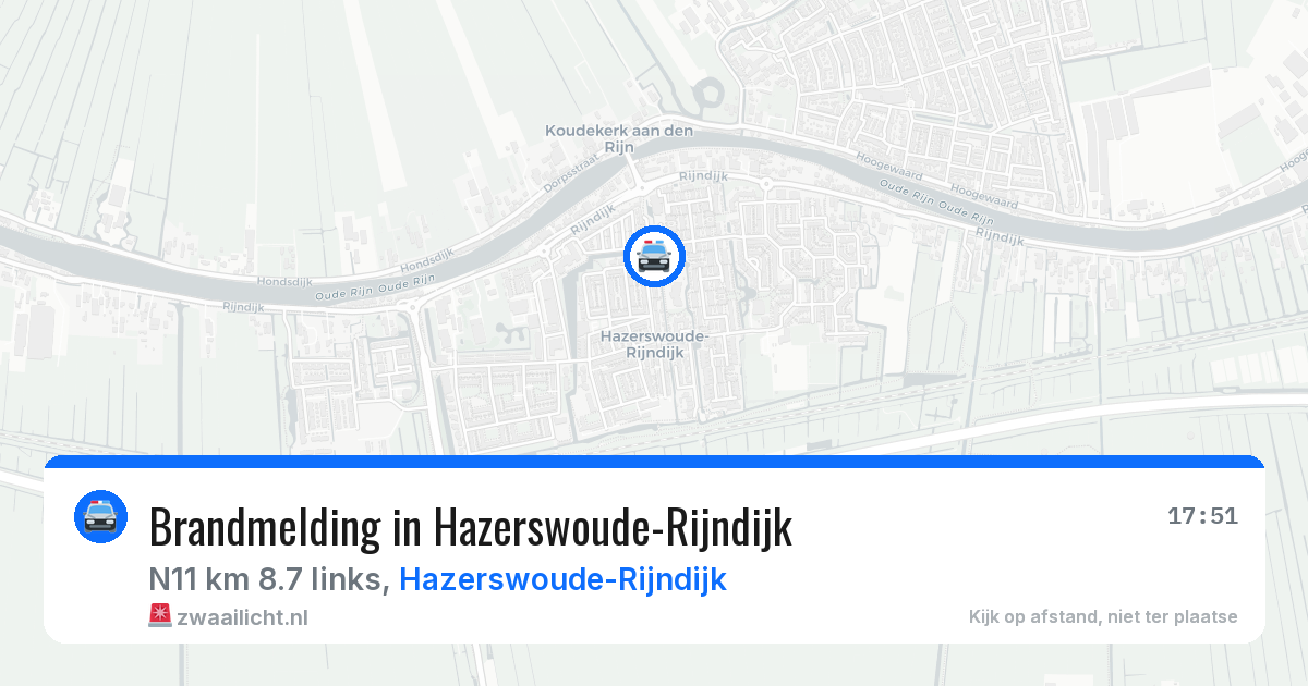 Brandmelding in Hazerswoude-Rijndijk — 19 jun 2026