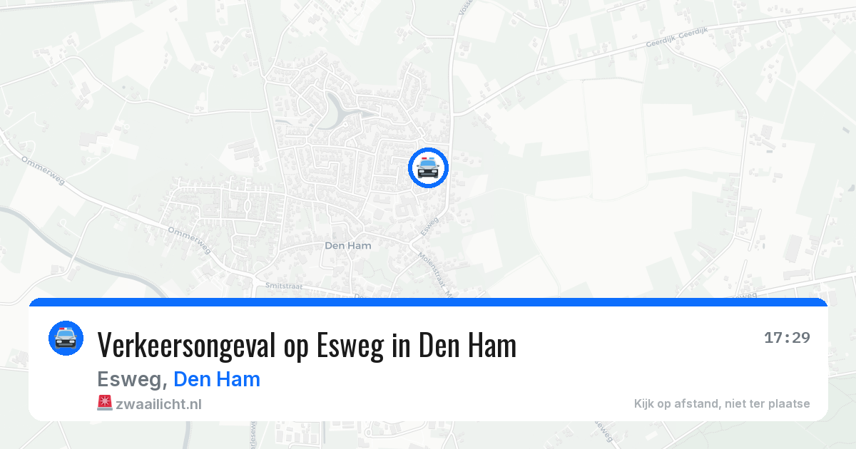 Verkeersongeval op Esweg in Den Ham — 8 jun 2026