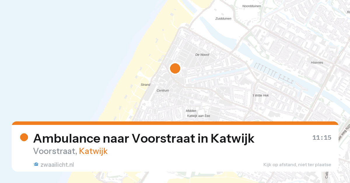 Ambulance naar Voorstraat in Katwijk — 25 apr 2026
