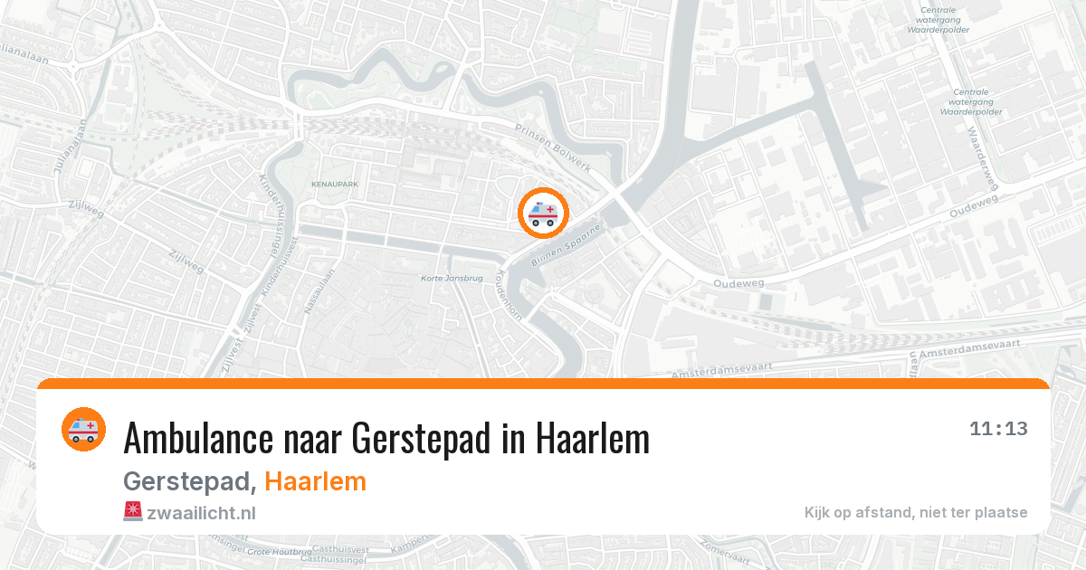 Ambulance naar Gerstepad in Haarlem — 24 mei 2026