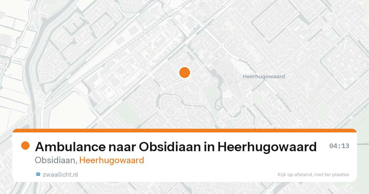 Ambulance naar Obsidiaan in Heerhugowaard — 2 jun 2026