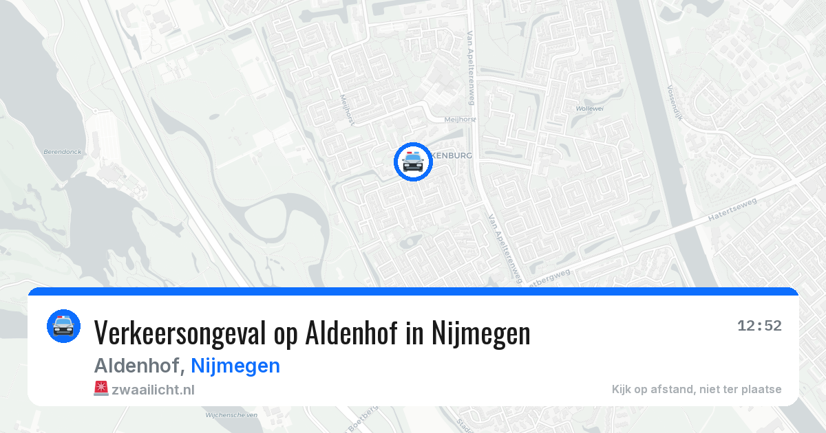 Verkeersongeval op Aldenhof in Nijmegen — 4 mei 2026