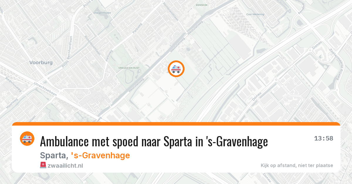 Ambulance met spoed naar Sparta in 's-Gravenhage — 21 jun 2026
