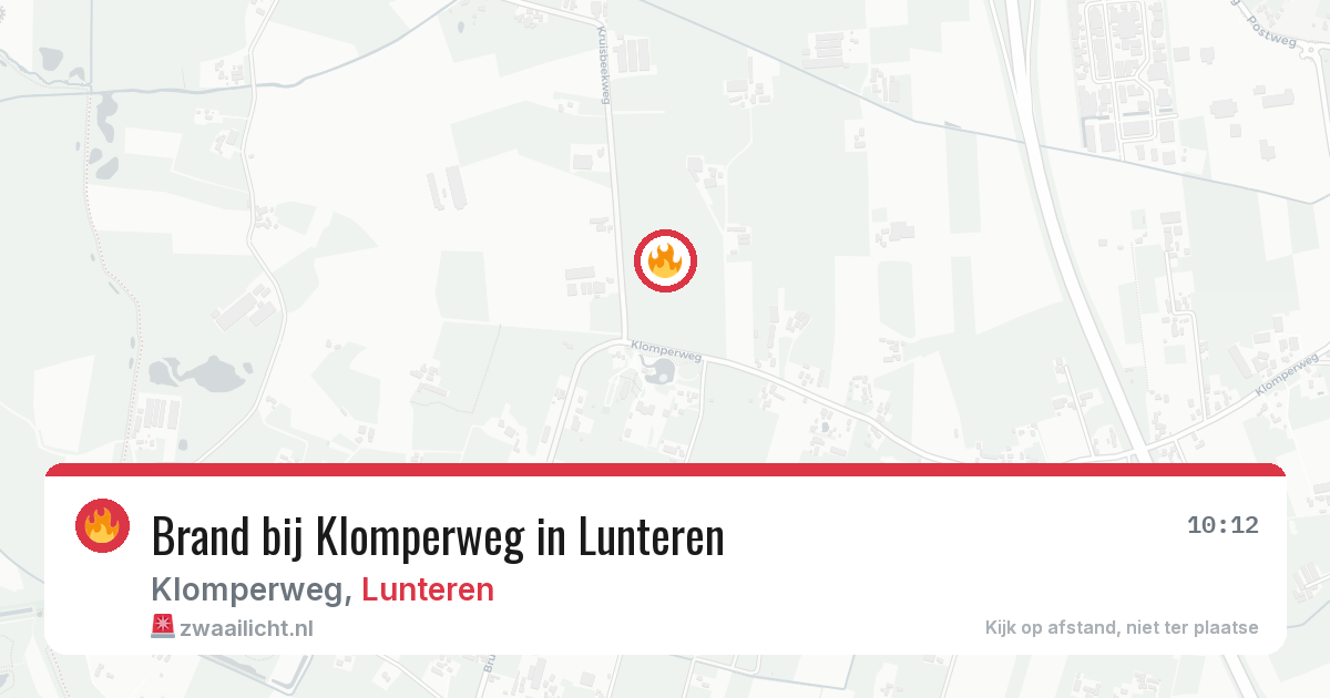 Brand bij Klomperweg in Lunteren — 30 apr 2026