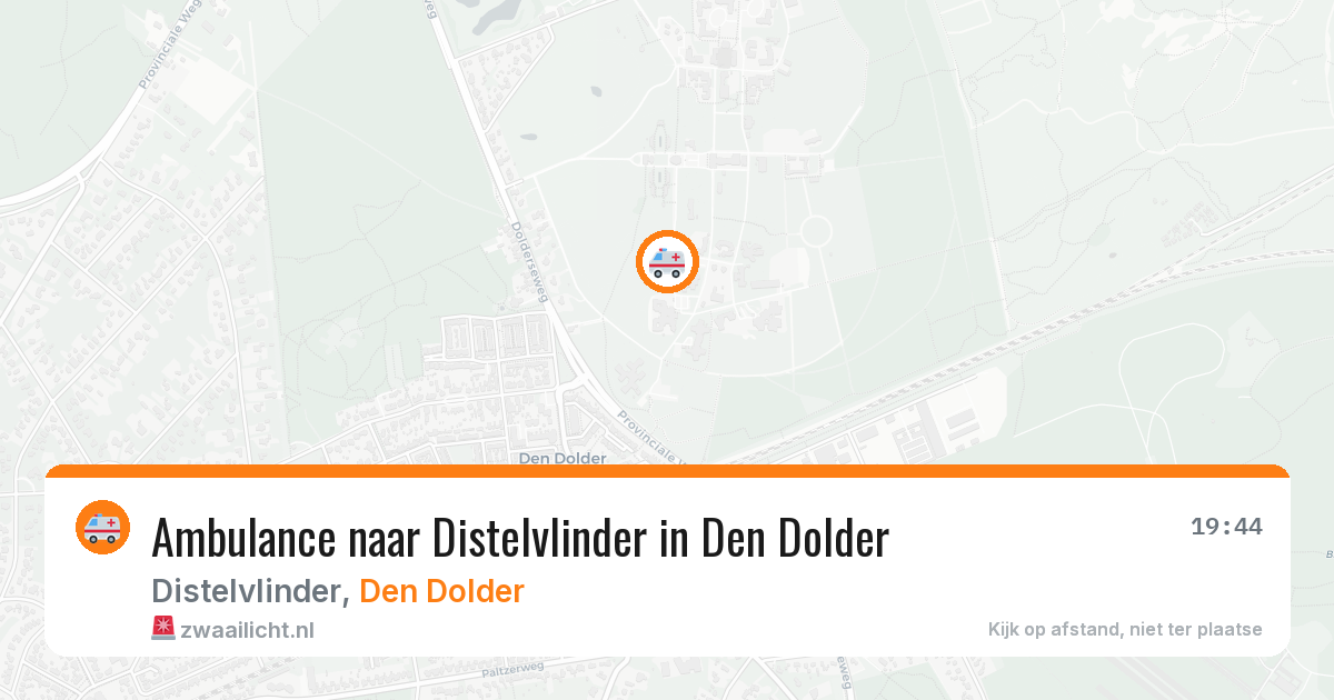 Ambulance naar Distelvlinder in Den Dolder — 5 apr 2026
