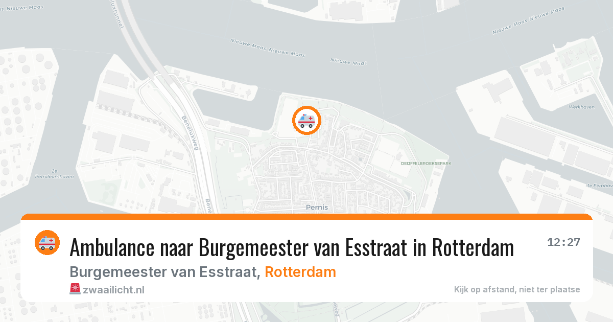 Ambulance naar Burgemeester van Esstraat in Rotterdam — 5 jul 2026