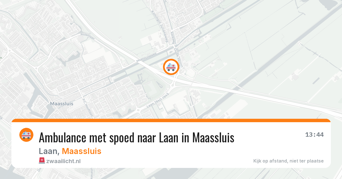 Ambulance met spoed naar Laan in Maassluis — 21 apr 2026