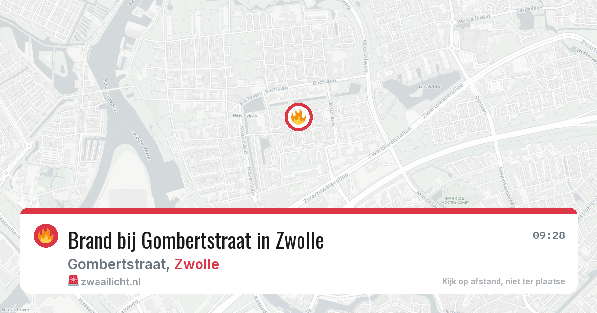 Brand bij Gombertstraat in Zwolle — 14 jun 2026