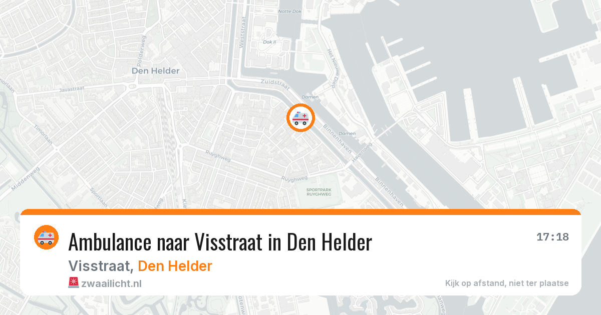Ambulance naar Visstraat in Den Helder — 3 apr 2026