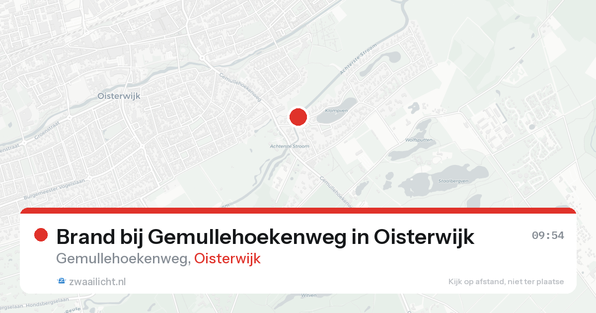 Brand bij Gemullehoekenweg in Oisterwijk — 17 aug 2026