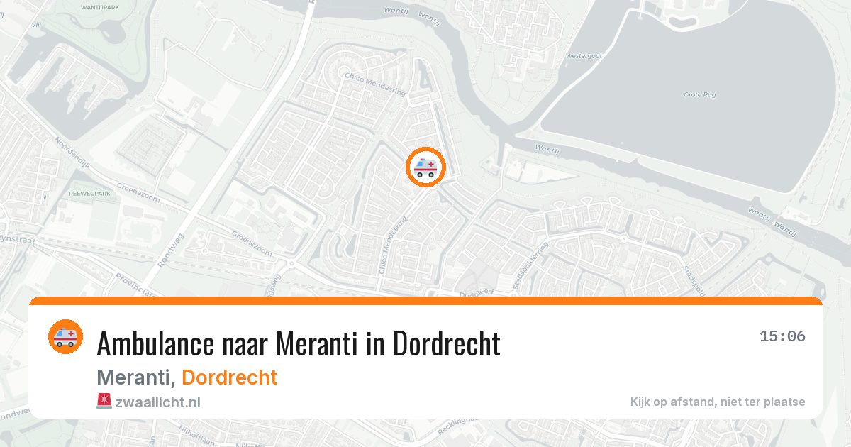 Ambulance naar Meranti in Dordrecht — 31 mrt 2026