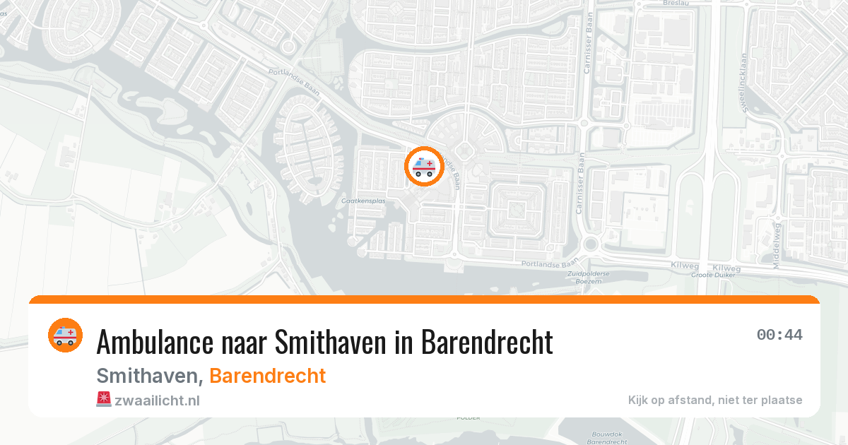 Ambulance naar Smithaven in Barendrecht — 21 apr 2026