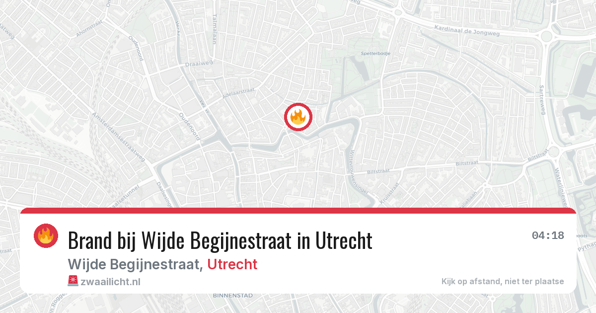 Brand bij Wijde Begijnestraat in Utrecht — 29 jul 2026