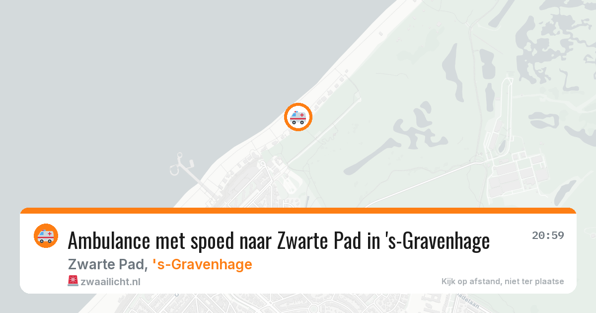 Ambulance met spoed naar Zwarte Pad in 's-Gravenhage — 14 aug 2026