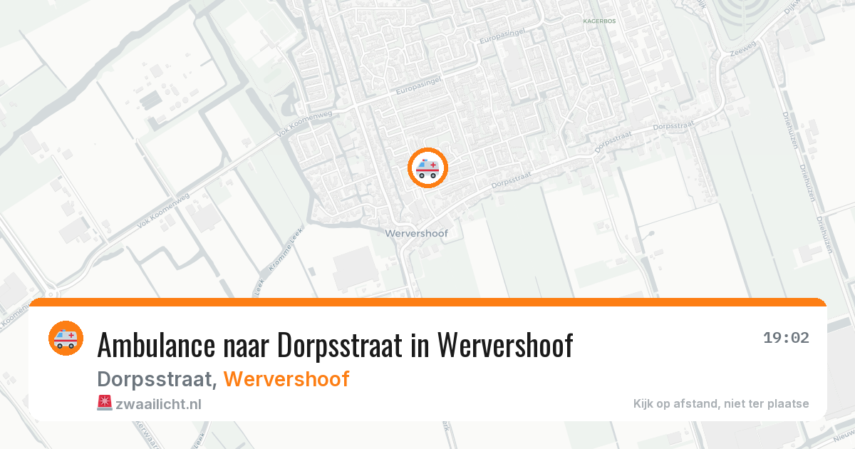 Ambulance naar Dorpsstraat in Wervershoof — 4 jun 2026