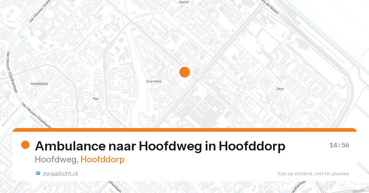 Ambulance naar Hoofdweg in Hoofddorp — 27 aug 2026