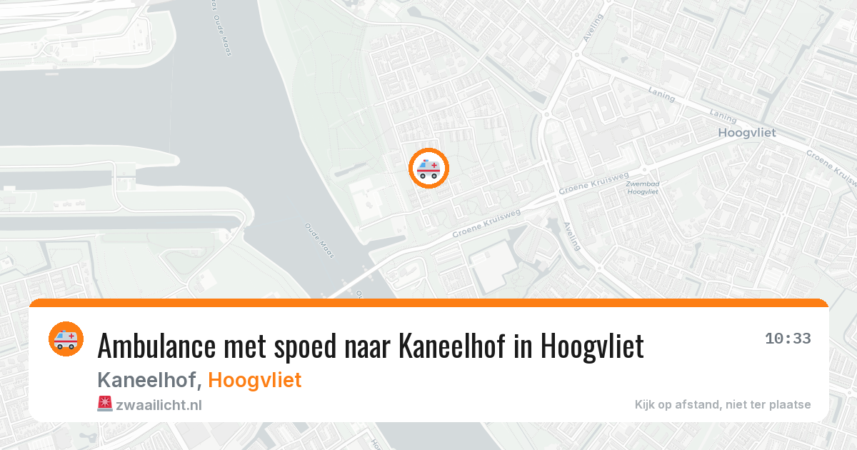 Ambulance met spoed naar Kaneelhof in Hoogvliet — 6 mei 2026