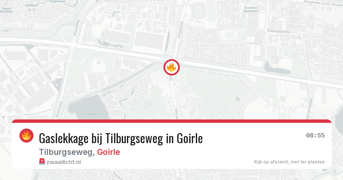 Gaslekkage bij Tilburgseweg in Goirle — 13 mei 2026