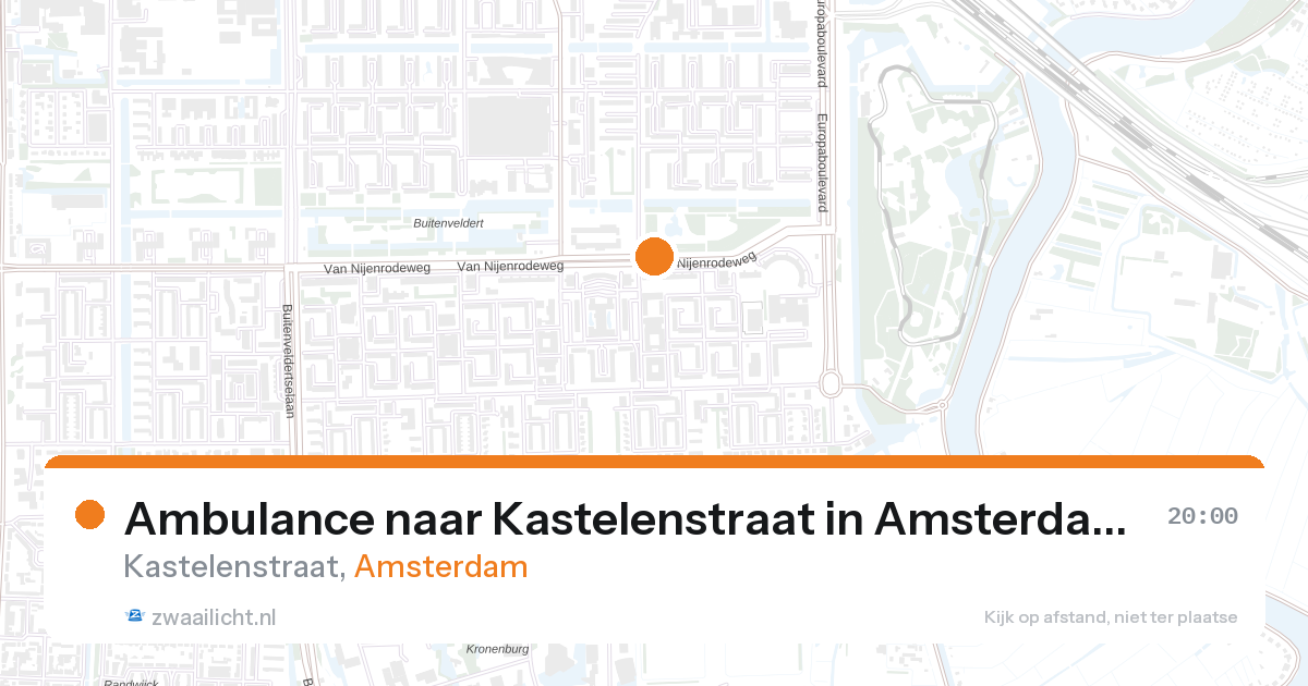 Ambulance naar Kastelenstraat in Amsterdam — 23 jun 2026