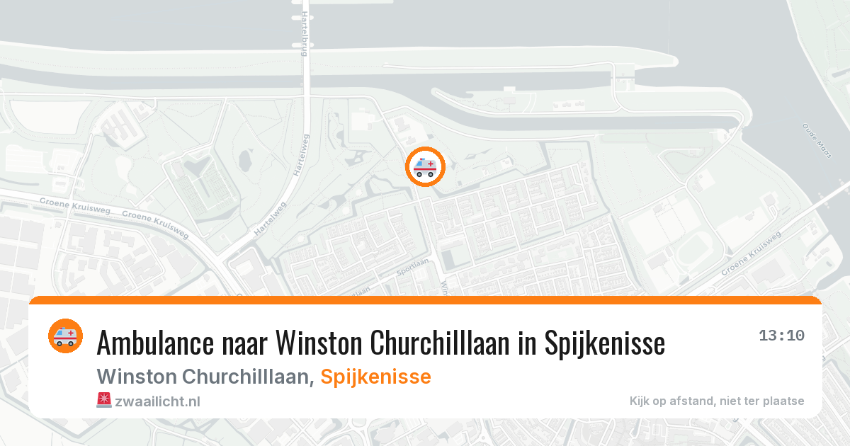 Ambulance naar Winston Churchilllaan in Spijkenisse — 3 mrt 2026