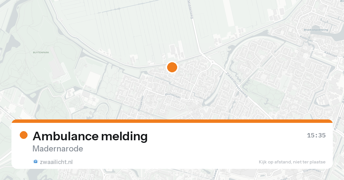 Ambulance melding — 30 jan 2026