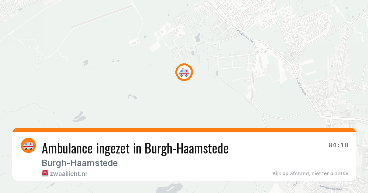 Ambulance ingezet in Burgh-Haamstede — 13 jun 2026