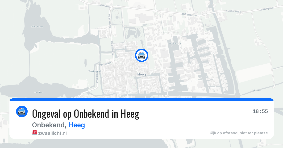 Ongeval op Onbekend in Heeg — 4 jul 2026