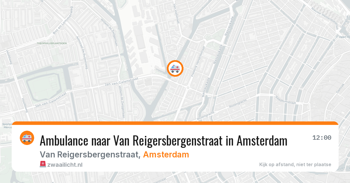 Ambulance naar Van Reigersbergenstraat in Amsterdam — 2 apr 2026