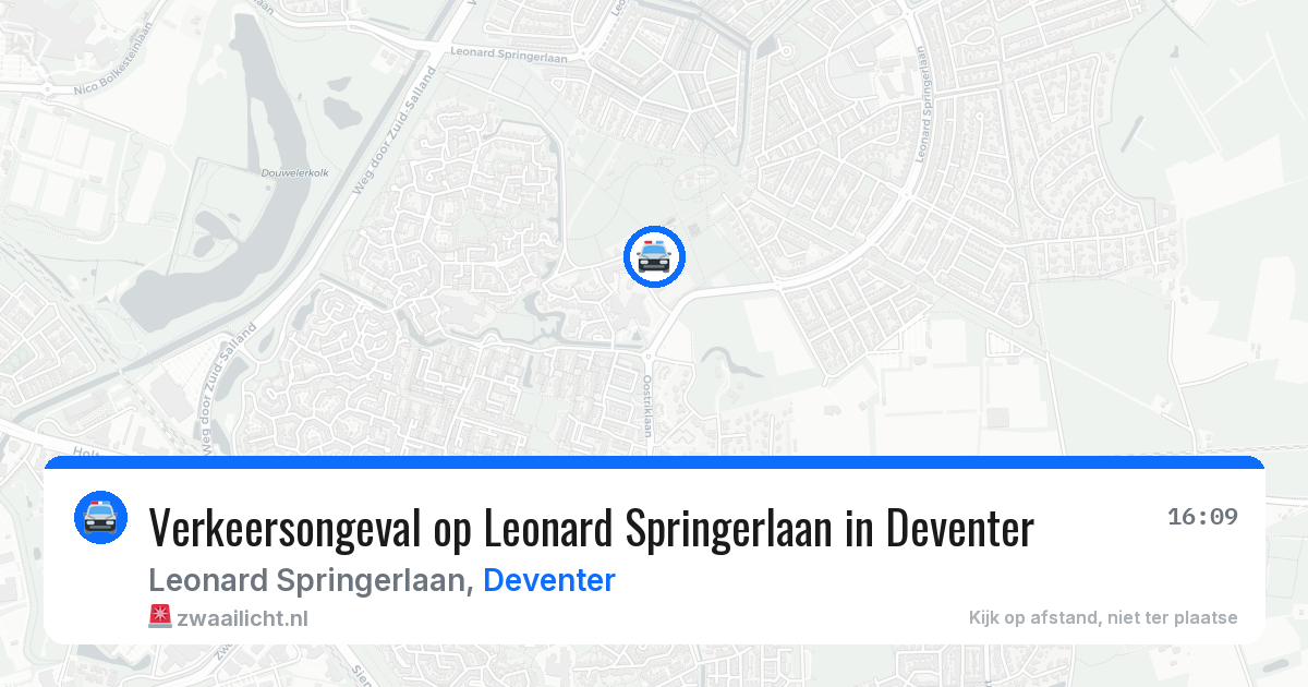 Verkeersongeval op Leonard Springerlaan in Deventer — 21 jul 2026
