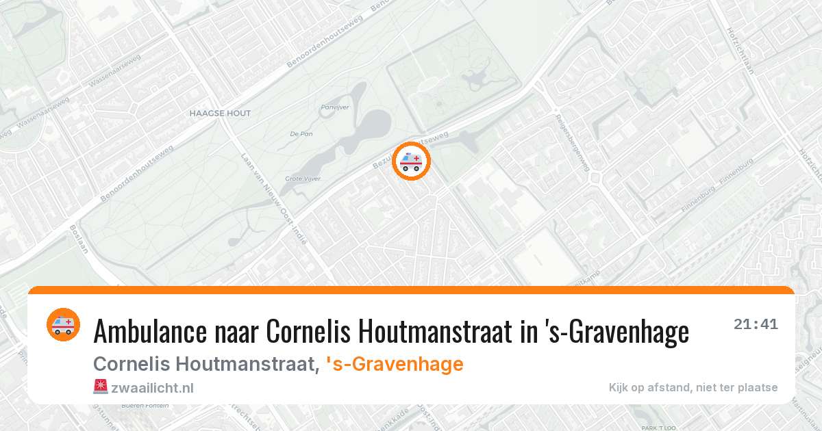 Ambulance naar Cornelis Houtmanstraat in 's-Gravenhage — 12 jul 2026