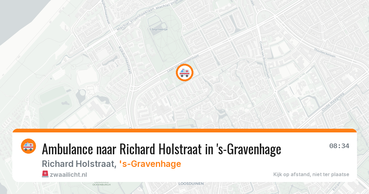 Ambulance naar Richard Holstraat in 's-Gravenhage — 19 jul 2026