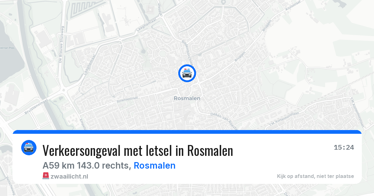 Verkeersongeval met letsel in Rosmalen — 31 mrt 2026