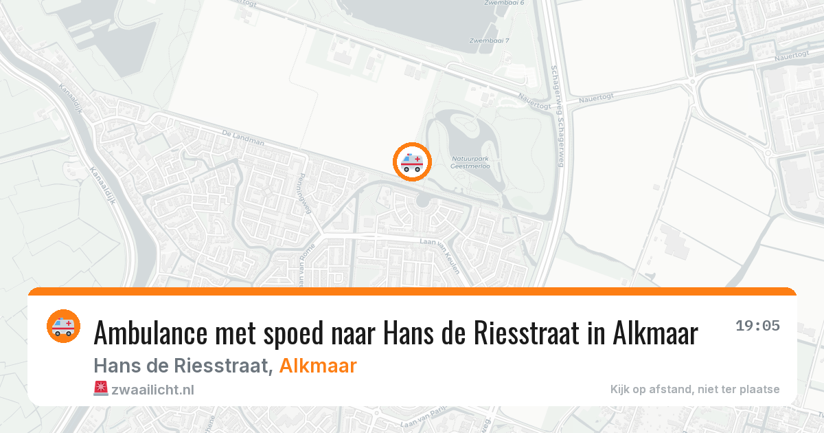 Ambulance met spoed naar Hans de Riesstraat in Alkmaar — 29 mrt 2026