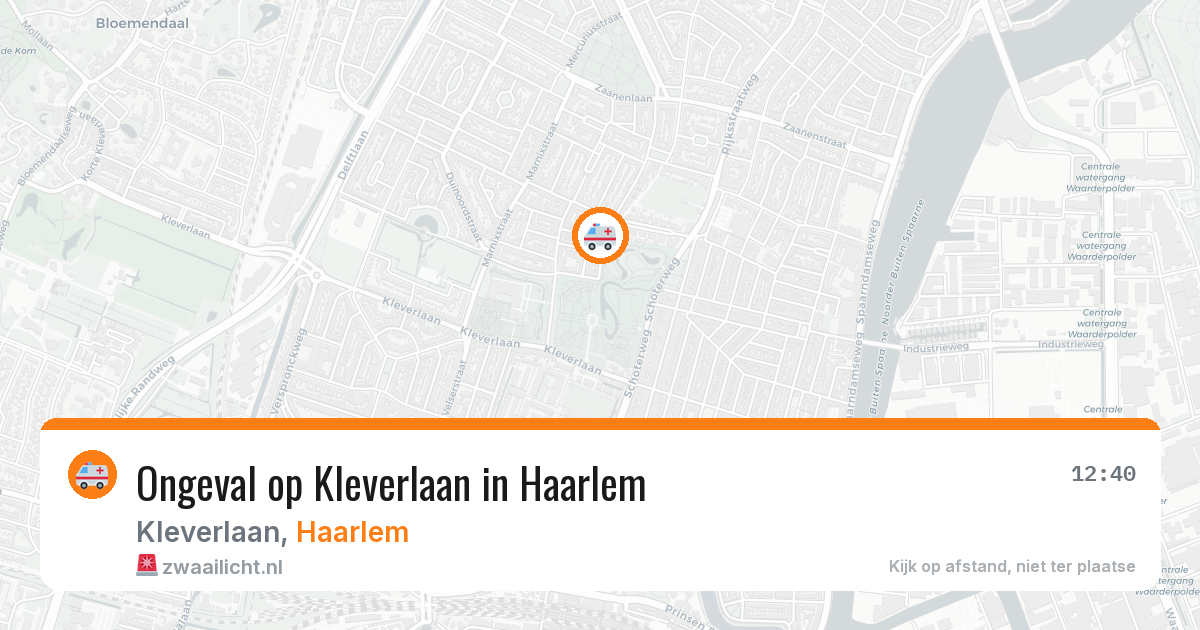 Ongeval op Kleverlaan in Haarlem — 8 apr 2026