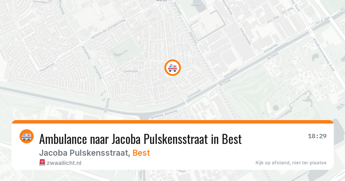 Ambulance naar Jacoba Pulskensstraat in Best — 17 feb 2026