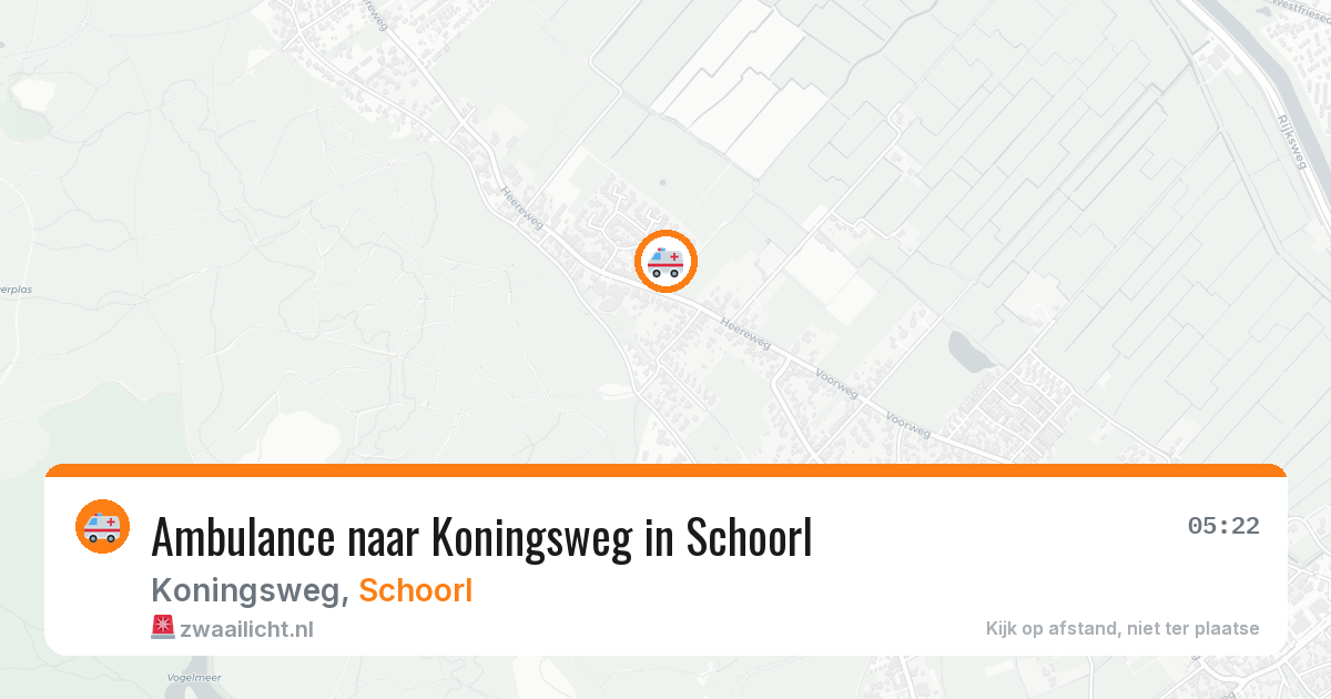 Ambulance naar Koningsweg in Schoorl — 13 jun 2026